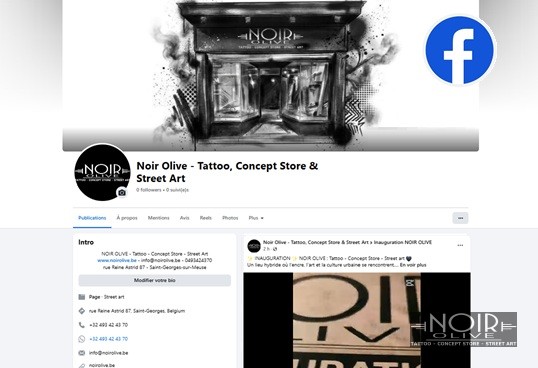Nouvelle page Facebook NOIR OLIVE !